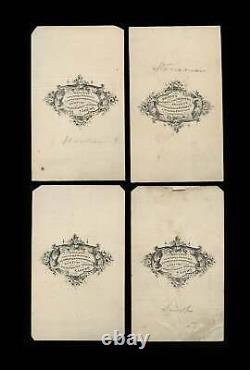 Lot of 4 Civil War Generals All by Mathew Brady / 1860s CDV Photos