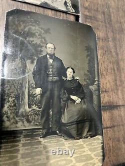 Lot of Civil War 1860s 1870s Tintypes Men Women Philadelphia Pennsylvania Family