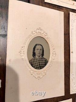 Lot of Civil War 1860s 1870s Tintypes Men Women Philadelphia Pennsylvania Family