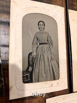 Lot of Civil War 1860s 1870s Tintypes Men Women Philadelphia Pennsylvania Family