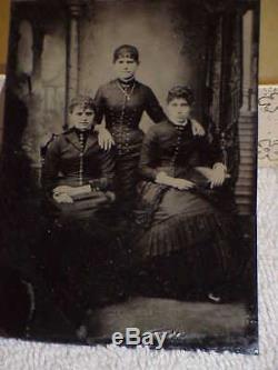 Lot of Tin Type Civil War photographs soldier family two cases pictures 1860's
