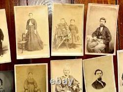 Lot of Tintypes & CDVs 1860s Tax Stamps