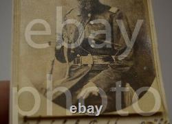 Lt Col C. J. Tinkham 26th Illinois Volunteers Civil War CS German CDV Photo 1863