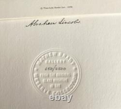 Ltd ed prints MATHEW BRADY GREAT AMERICANS photographs Civil War Lincoln MESERVE