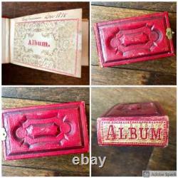 Miniature Photo Album 38 Gem Tintypes Albumen Queen Victoria Civil War Soldiers