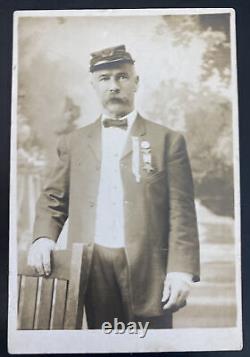 Mint USA Real Picture Postcard RPPC Civil War Veteran Dittrich Photo