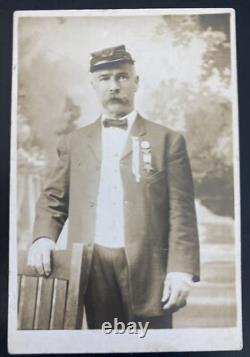 Mint USA Real Picture Postcard RPPC Civil War Veteran Dittrich Photo
