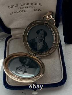 Museum Quality Fabulous Pristine Civil War Photo Locket daguerreotypes family