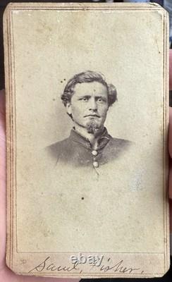 Named Civil War Federal Soldier CDV of Samuel Fisher