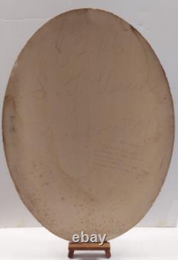 Named Civil War Union Soldier Convex Glass 1st VT Artillery Wounded Cold Harbor