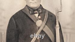 Named Civil War Union Soldier Convex Glass 1st VT Artillery Wounded Cold Harbor
