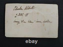 New Hampshire Civil War Charles Abbott 1st NNH Cavalry Identified CDS
