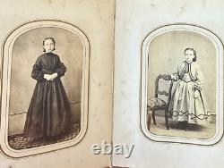 Newton New Jersey Family Album 48 CDV Tintype Photos Civil War Tax Stamps 1860s