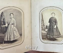 Newton New Jersey Family Album 48 CDV Tintype Photos Civil War Tax Stamps 1860s