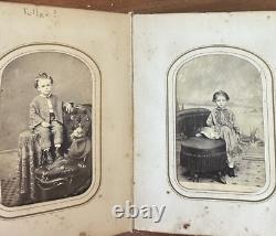Newton New Jersey Family Album 48 CDV Tintype Photos Civil War Tax Stamps 1860s