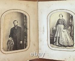 Newton New Jersey Family Album 48 CDV Tintype Photos Civil War Tax Stamps 1860s