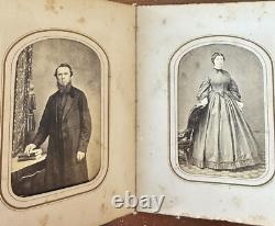 Newton New Jersey Family Album 48 CDV Tintype Photos Civil War Tax Stamps 1860s