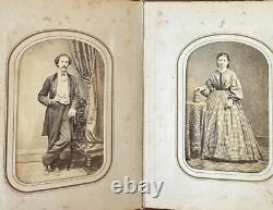 Newton New Jersey Family Album 48 CDV Tintype Photos Civil War Tax Stamps 1860s