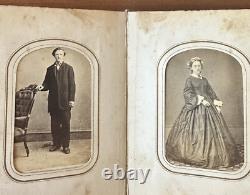 Newton New Jersey Family Album 48 CDV Tintype Photos Civil War Tax Stamps 1860s