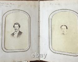 Newton New Jersey Family Album 48 CDV Tintype Photos Civil War Tax Stamps 1860s