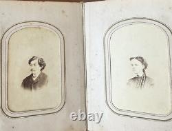 Newton New Jersey Family Album 48 CDV Tintype Photos Civil War Tax Stamps 1860s