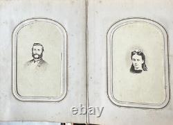 Newton New Jersey Family Album 48 CDV Tintype Photos Civil War Tax Stamps 1860s