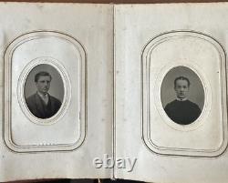 Newton New Jersey Family Album 48 CDV Tintype Photos Civil War Tax Stamps 1860s