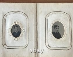 Newton New Jersey Family Album 48 CDV Tintype Photos Civil War Tax Stamps 1860s