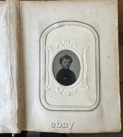 Newton New Jersey Family Album 48 CDV Tintype Photos Civil War Tax Stamps 1860s