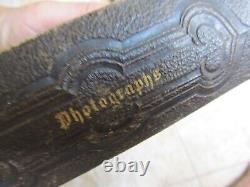 Nice Antique CIVIL WAR CdeV Photo Album, Carte de Visite, for Your Collection