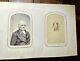 Nice Leather & Brass 1860s Photo Album W' Civil War Tax Stamps Boston Cdv