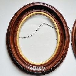 OGEE WALNUT PICTURE FRAMES Civil War Frame Late 1800's Matched Pair, Nice