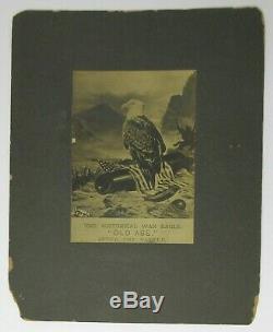 OLD ABE Civil War EAGLE OVERSIZED Cabinet Card PHOTOGRAPH TROLLEYMEN Union