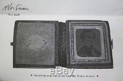 Original 1/9 Plate Jefferson Davis Tintype Photo CIVIL War Confederate President