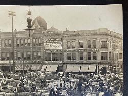 ORIGINAL AFRICAN AMERICANA COTTON MARKET MONTGOMERY ALABAMA PHOTO c1910