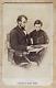 Original! Civil War Abraham Lincoln Reading To Son Tad Cdv Photograph C1864