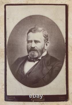 ORIGINAL! RARE! CIVIL WAR MAJOR GENERAL U. S. GRANT CABINET PHOTO c1892