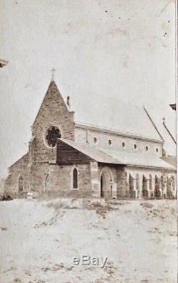 ORIGINAL ST. LUKES CHURCH BALTIMORE MD. DURING THE CIVIL WAR c1864 CDV PHOTOGRAPH