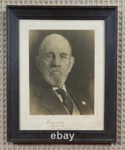 ORIGINAL US CIVIL WAR MAN LIFE SIZE ID'D PHOTO by GARDNER PERIOD FRAMED 1928