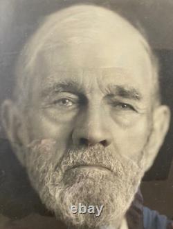 ORIGINAL US CIVIL WAR MAN LIFE SIZE ID'D PHOTO by GARDNER PERIOD FRAMED 1928