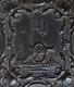 Outstanding! Civil War Union Case With Civil War Union Battlefield Motif C1862