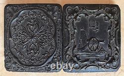 OUTSTANDING! CIVIL WAR UNION CASE with CIVIL WAR UNION BATTLEFIELD MOTIF c1862