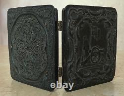 OUTSTANDING! CIVIL WAR UNION CASE with CIVIL WAR UNION BATTLEFIELD MOTIF c1862