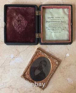 OUTSTANDING! CIVIL WAR UNION CASE with CIVIL WAR UNION BATTLEFIELD MOTIF c1862