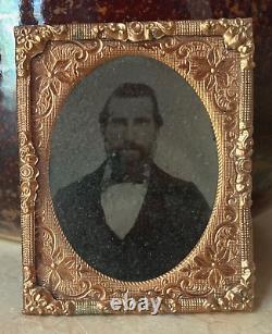 OUTSTANDING! CIVIL WAR UNION CASE with CIVIL WAR UNION BATTLEFIELD MOTIF c1862