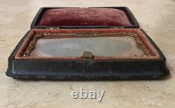 OUTSTANDING! CIVIL WAR UNION CASE with CIVIL WAR UNION BATTLEFIELD MOTIF c1862