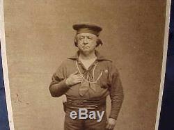 Orig 1860s CIVIL WAR Era CDV Photo UNION NAVY SAILOR Portrait