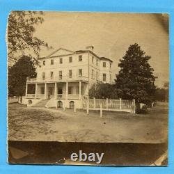 Orig CIVIL War Sam Cooley Photo Union Hospital Beaufort Sc Black Soldier Porch