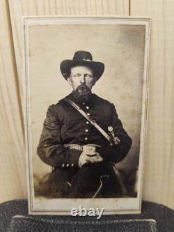 Orig IDENTIFIED 1860s Carte de Visite CIVIL WAR Union Soldier Albumen Photograph