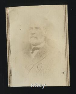 Original 1860s CDV Photo Civil War Confederate General Robert E. Lee